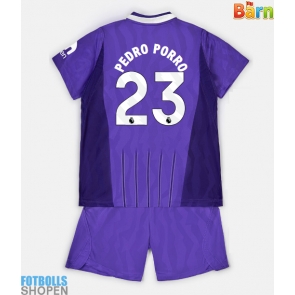 Billiga Tottenham Hotspur Pedro Porro #23 Tredjeställ Barn 2026-27 Kortärmad (+ Korta byxor)